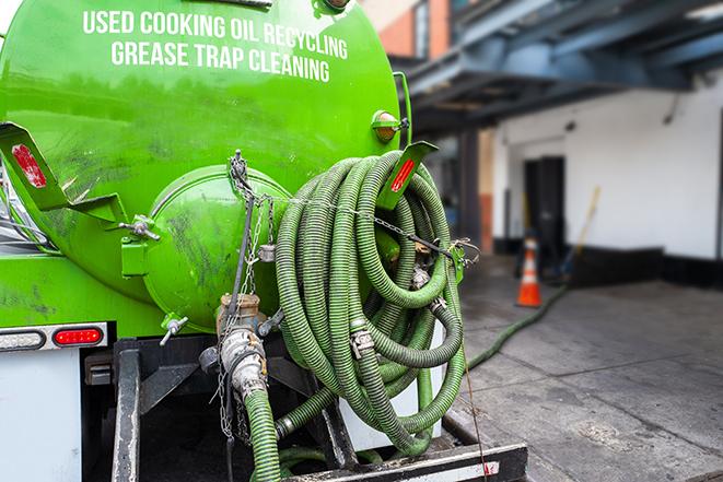 grease trap pumping equipment in action in Yoe PA